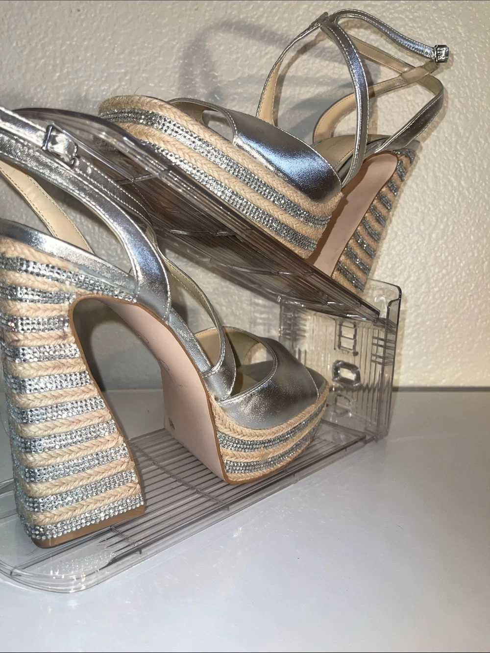 Jessica Simpson metallic silver